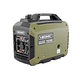 YSONIC 2000W Generador Inverter Gasolina, con 2 puertos USB, 230 V, 12V, Puerto...