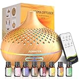 ZOVHYYA 500ML Difusor de Aroma Máquina de Aromaterapia con 14 LED Difusor de...