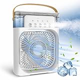 Ventilador Klack Portatil Enfriador de aire 4 en 1 - Ventilador, Humidificador,...